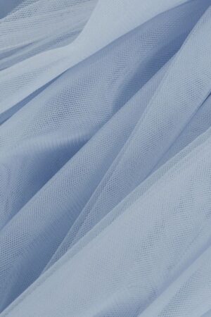 Material textil tulle bleu