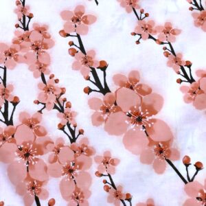 Material textil din bumbac satinat, Blossom roz pudră