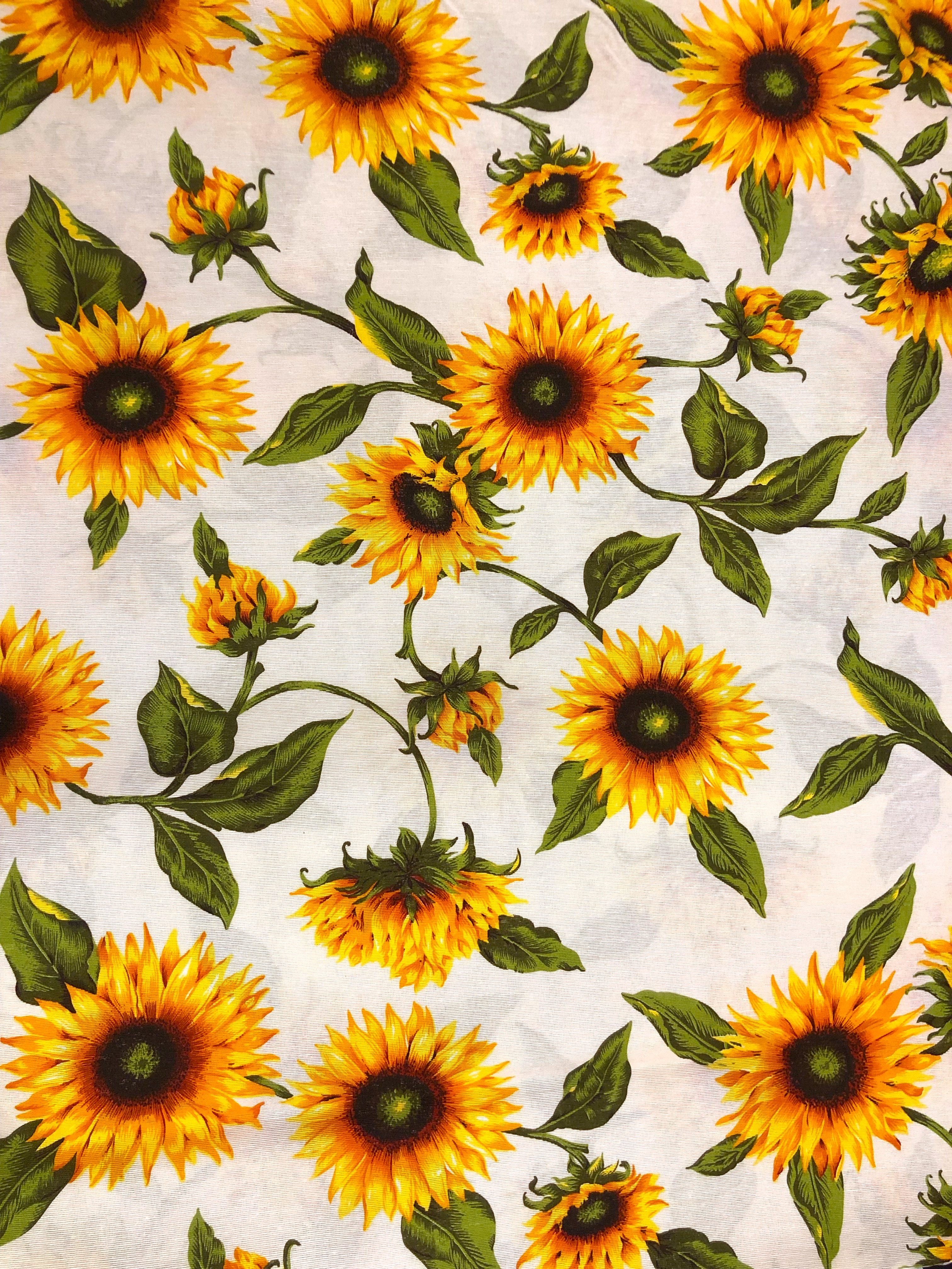 Material textil, floarea soarelui mare