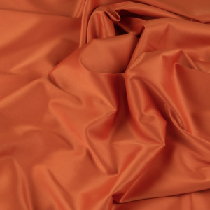 Material textil tafta elastică, portocaliu corai