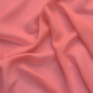 Material textil voal chifon, roz somon